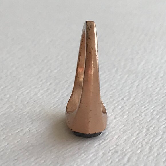 Kendra Scott Mel Cocktail Abalone Shell Rose Gold Ring Size 6.75 As Is - Picture 8 of 8